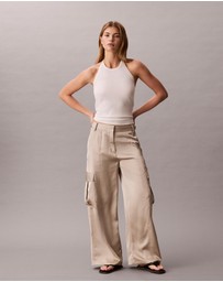 Calvin Klein Jeans - Satin Cargo Pants