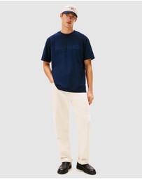 Tommy Hilfiger - Logo Embroidery Relaxed Crew Neck T-Shirt