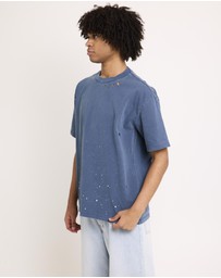 Black Noise White Rain - Trashed T-Shirt