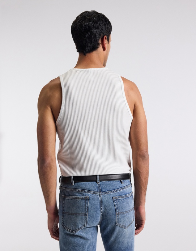 Calibre - Ribbed Tank White