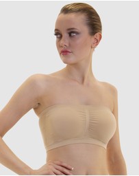 B Free Intimate Apparel - Strapless Bandeau Bra (A-B-C-D-DD) Cup - 3 Pack