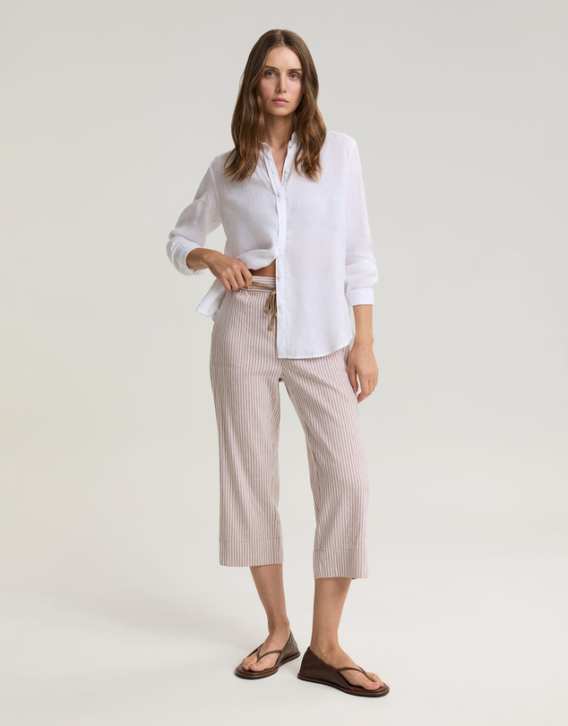 Sportscraft - Rosa Crop Linen Pant