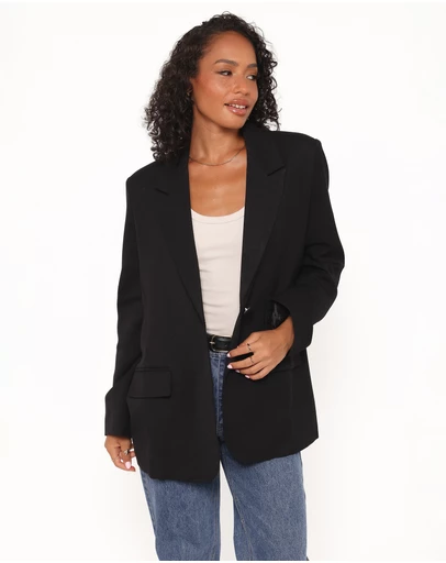 Petal & Pup - Tove Tie Back Blazer - Black