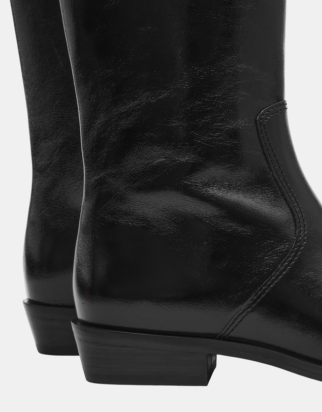 Steve Madden - Bretton Black Leather Boots