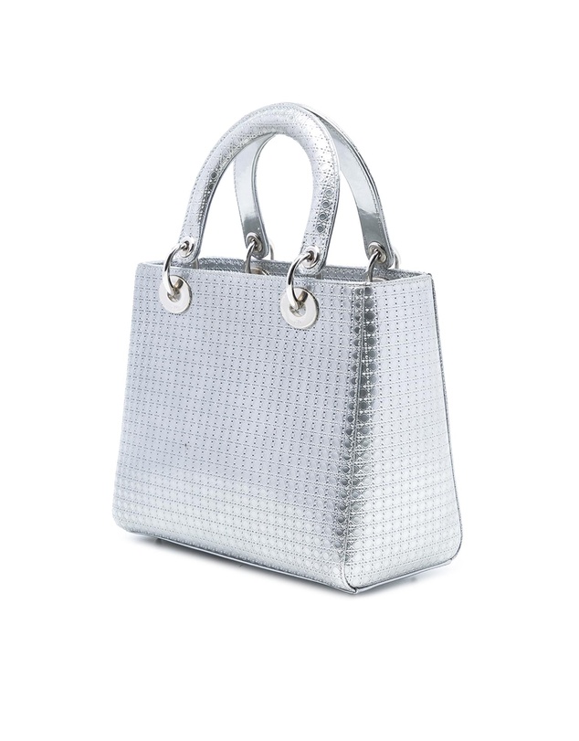 Pre-Loved by Azura Reborn - Pre-Loved Medium Metallic Patent Microcannage Lady Dior