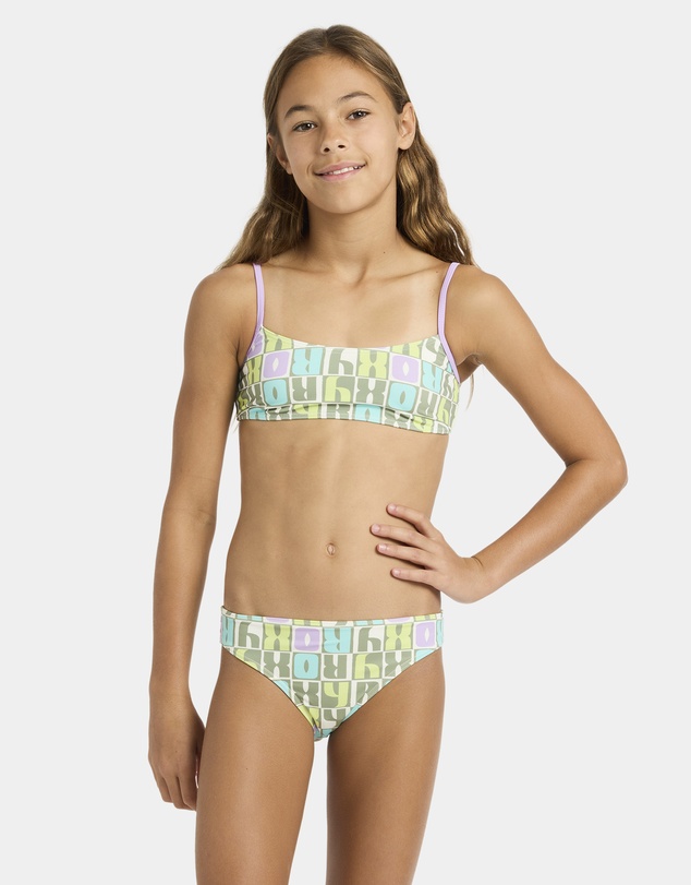 Roxy - Girls 4 to 16 Letter Up Bralette Set Two Piece