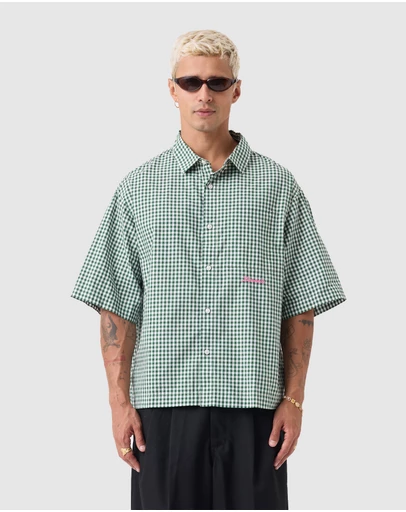 Zanerobe - Box Crop Shirt Forest Check