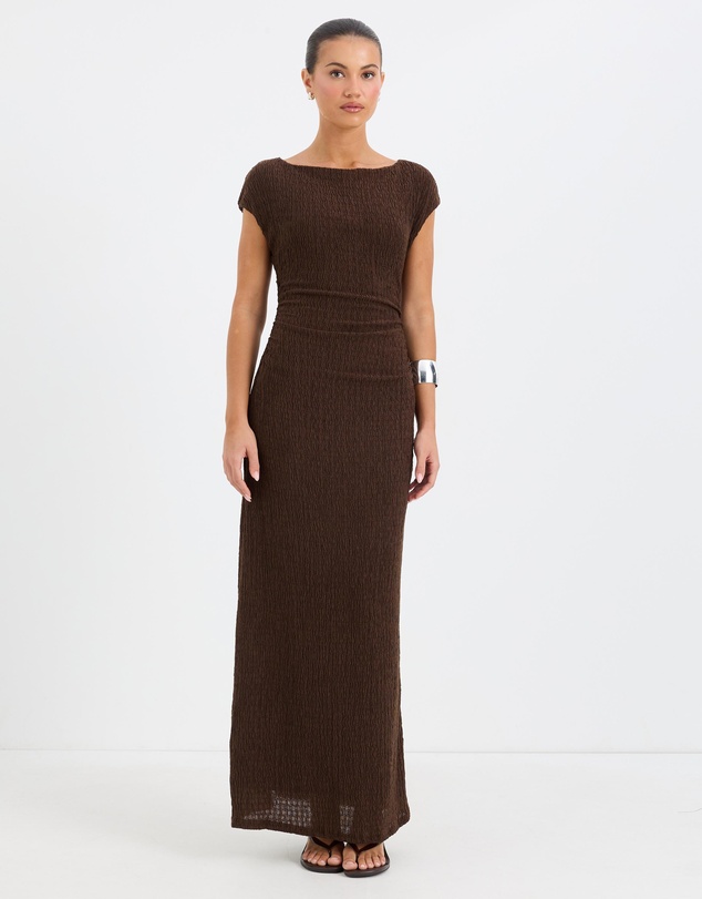 Calli - Grace Textured Jersey Maxi Dress