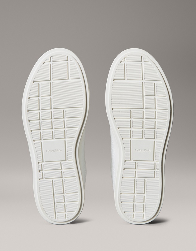 Calvin Klein - Leather Emblem Logo Pattern Trainers