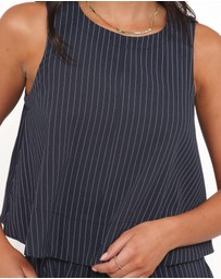 Petal & Pup - Enda Top - Navy White Stripe