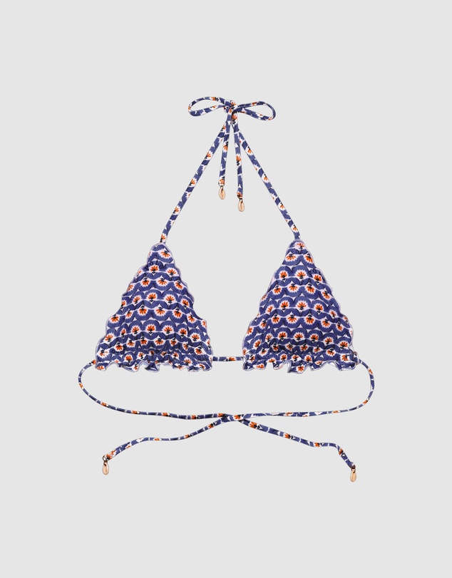 Polo Ralph Lauren - Merrow Ricky Padded Triangle Halter Bikini Top With Shells