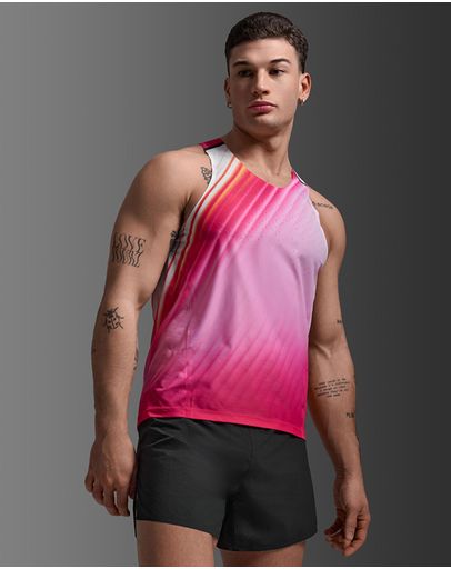 Fuchsia Gradient & Black Reflective