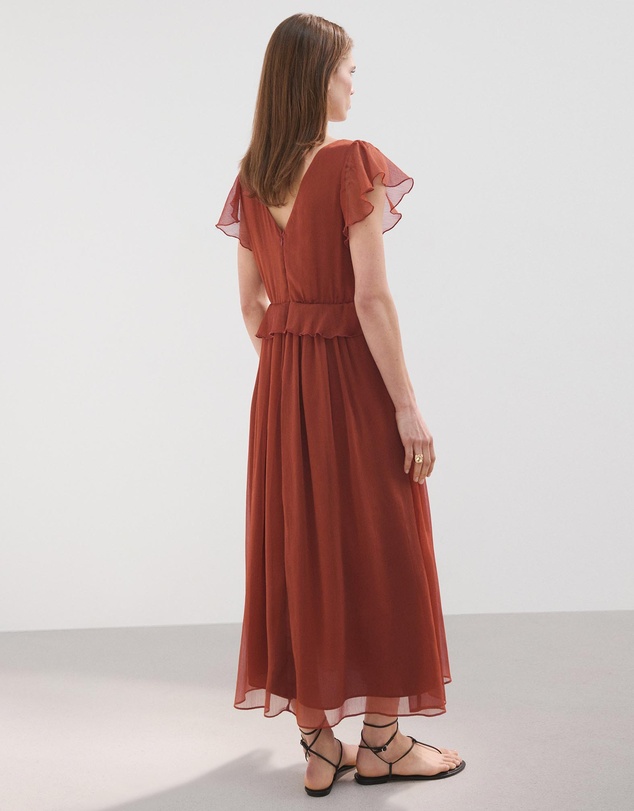 M.N.G - Long Ruffled Dress
