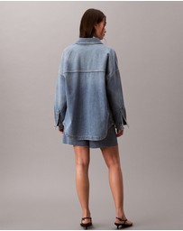 Calvin Klein Jeans - Denim Boyfriend Button-Down Shirt