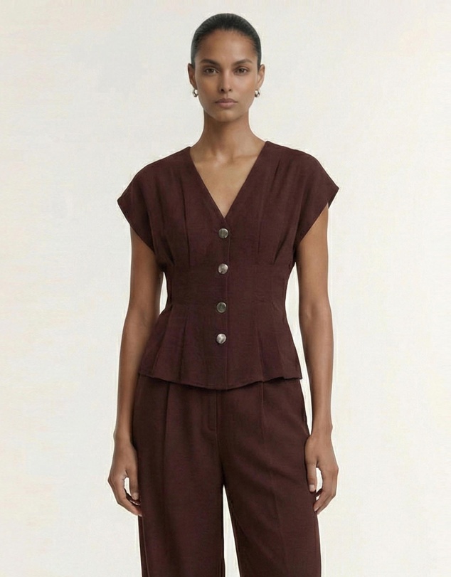 Staple the Label - Rhodes V-Neck Top
