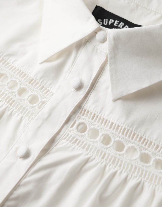 Superdry - Lace Mix Shirt Dress