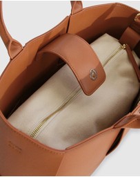 Belle & Bloom - Long Way Home Woven Tote - Camel