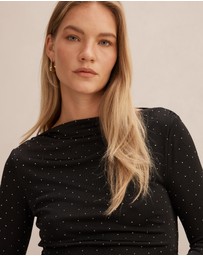 Forever New - Delaney Embellished Long Sleeves Top