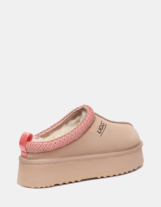 EVERAU - Australian Shepherd Ugg Tay Platform Cow Suede Upper House Shoes