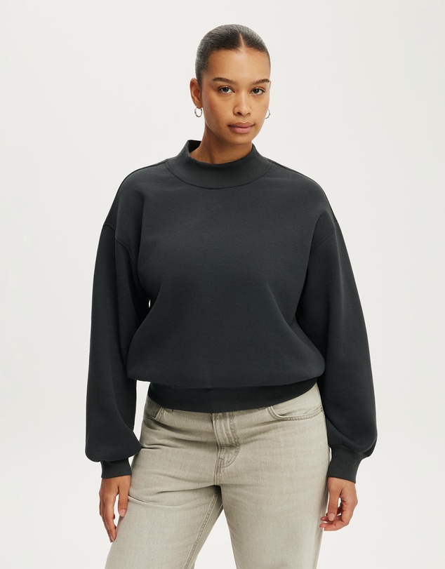 Cotton On - Mock Neck Sweatshirt