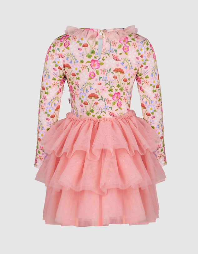 Fleur Harris - 'Toadstool' Rosy Tutu Dress in Apricot