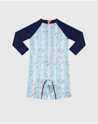 Aqua Blu Kids - Mariner Long Sleeve Sunsuit - Babies