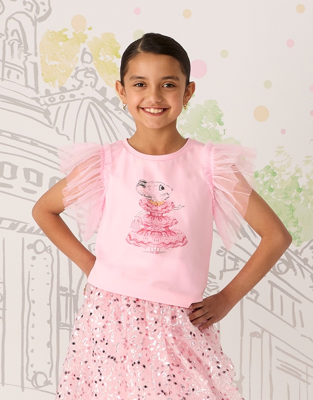 Rock Your Kid - Claris the Mouse Blush T-Shirt