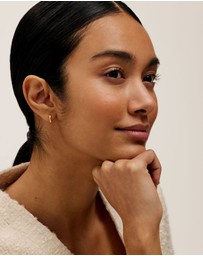 Ted Baker - Crislie Logo Hoop Earrings 12mm