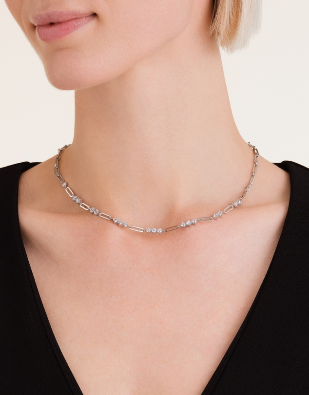 Rosefield - Graduated Crystal Silver-Tone Necklace