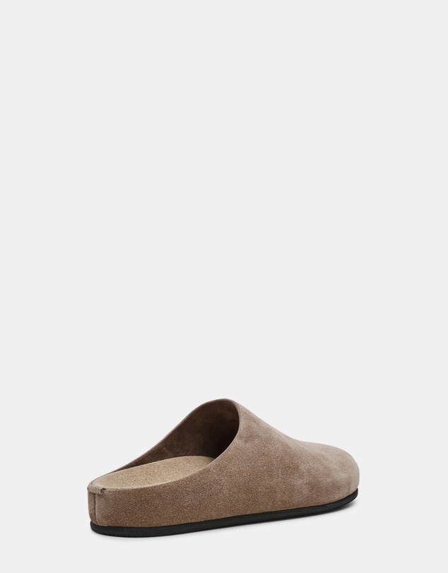 Steve Madden - Fern Taupe Suede Mule Flats