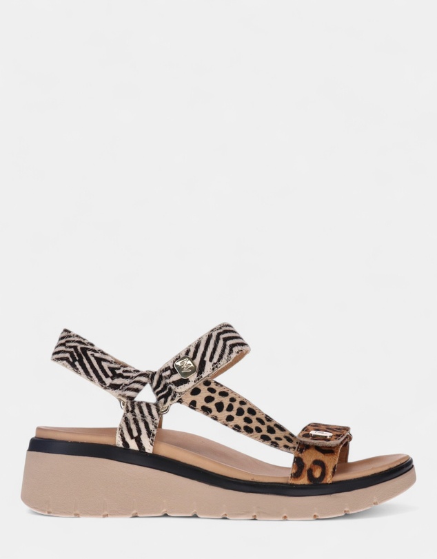 Mia Vita - Candice Sandal - Leopard Multi