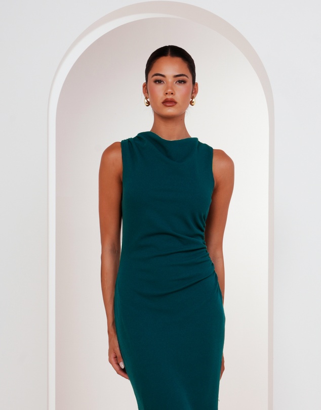 Pilgrim - Windsor High Neck Midi Dress