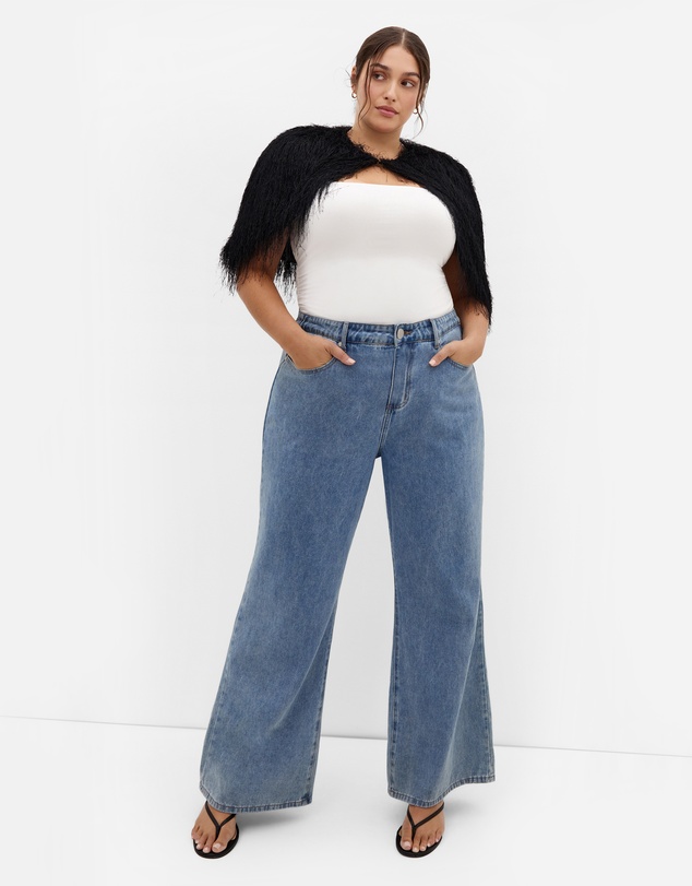 City Chic - Plus size Susie Capelet - black