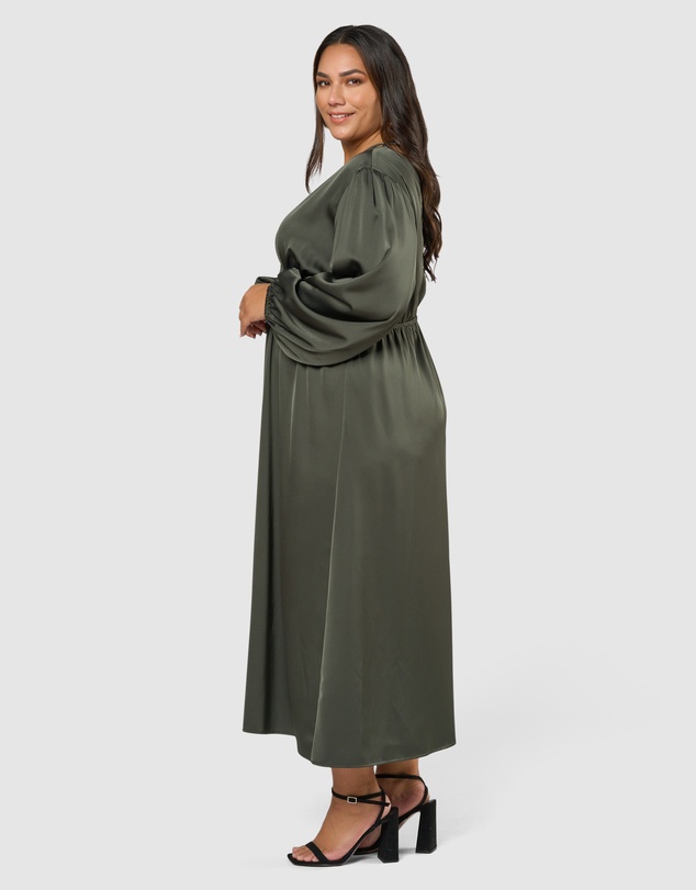 Pink Dusk by Curve Project - Over and Out Midi Dress