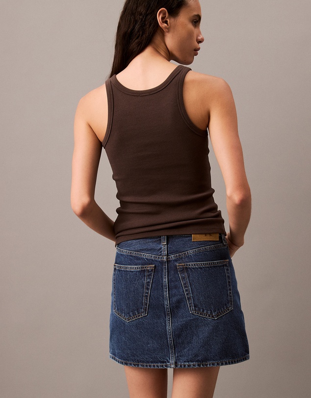 Calvin Klein Jeans - High Rise Denim Mini Skirt
