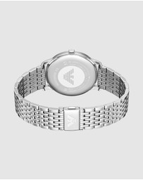 Emporio Armani - Silver Tone Analogue Watch