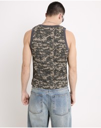 Spencer Project - Starboy Camo Waffle Singlet