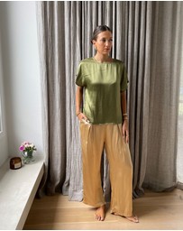 SILK MAGNOLIA - 100% Silk T-shirt