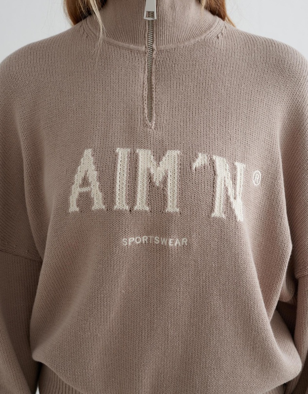Aim'n - College Knit Half Zip
