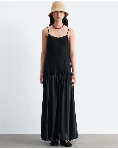 & Other Stories - Pleated Bodice Maxi Dress
