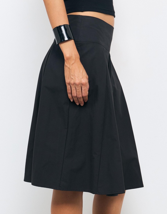 AERE - Poppy Cotton Midi Skirt
