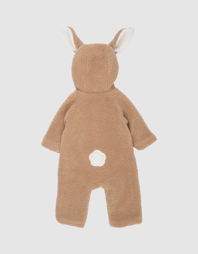 Bebe by Minihaha - Latte Sherpa Romper - Babies-Kids