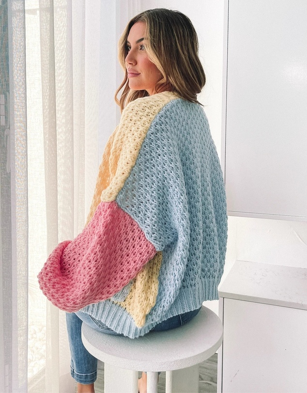 Esther & Co - Colline Cardigan - Yellow Multi