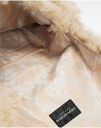 Lindsay Nicholas New York - Arlo Faux Fur Bag in Sable