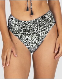 Baku Swimwear - Havana Ruched Side Mid Bikini Bottom