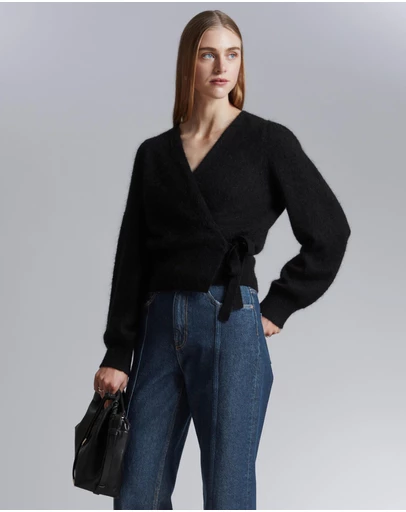 & Other Stories - Mohair-Blend Knitted Wrap Cardigan