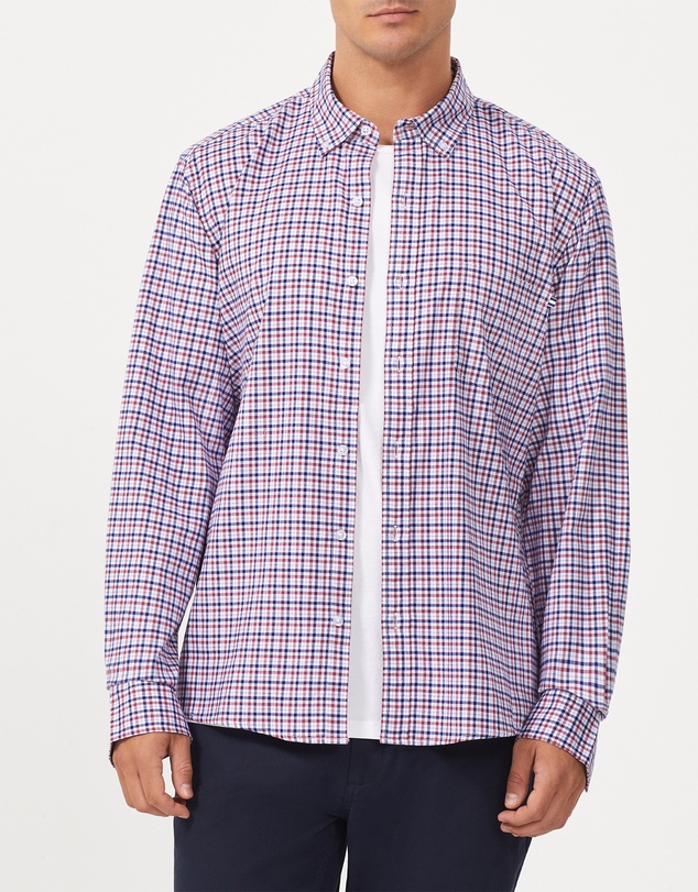 Van Heusen - Stretch Gingham Oxford Casual Shirt