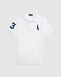 Polo Ralph Lauren - Big Pony Cotton Mesh Polo Shirt - ICONIC EXCLUSIVE - Babies-Teens