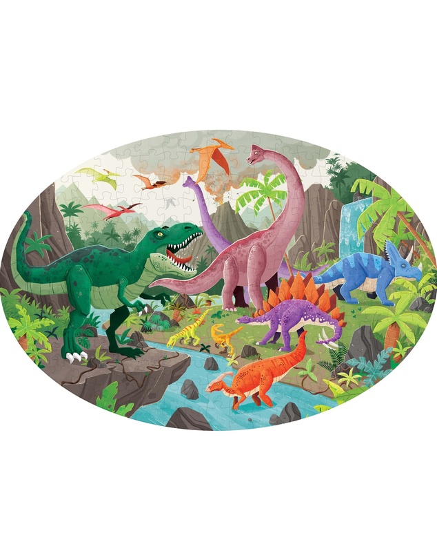 Sassi - Travel Learn Explore Puzzle and Book Set Dinosaurs