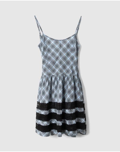 Damson Madder - Iggy Lace Insert Midi Dress